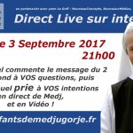 Direct du 3 septembre à Medjugorje