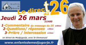 Direct 26 Mars- Medjugorje