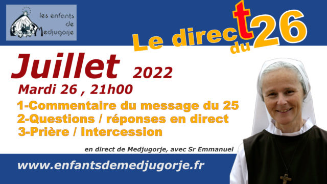 Message du 25 juillet de Marie à Medjugorje