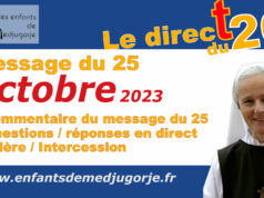 Message du 25 octobre