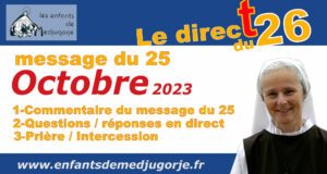 Message du 25 octobre