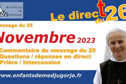 Message du 25 novembre 2023 commentaire