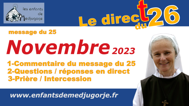 Message du 25 novembre 2023 commentaire