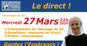 Message du 27 mars