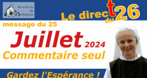 Message 25 Juillet