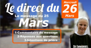 Message du 25 mars, le commentaire