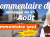 Commentaire du message d'Aout 2026