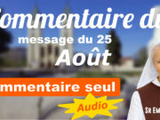 Commentaire du message d'Aout 2026