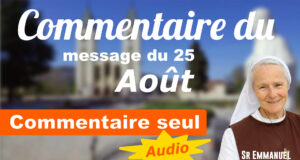 Commentaire du message d'Aout 2026