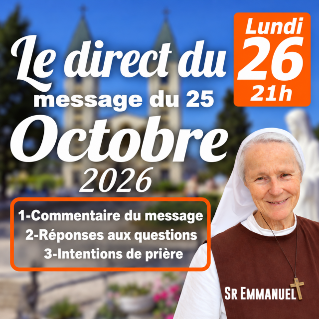 Direct du message d’octobre 2026